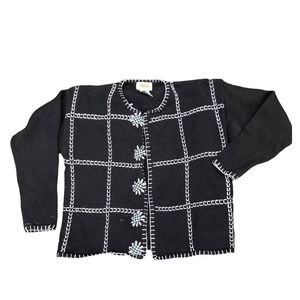 Talbots Black and White Sweater‎ Size small